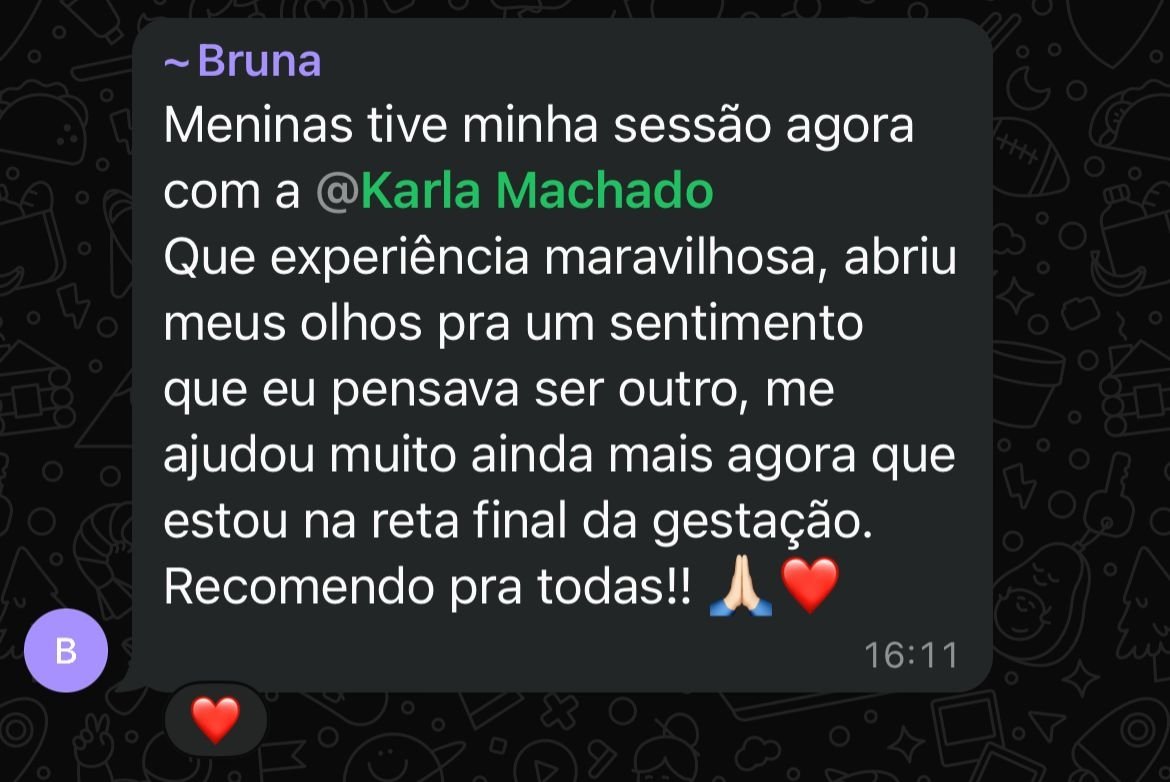 Depoimento de membro da Comunidade