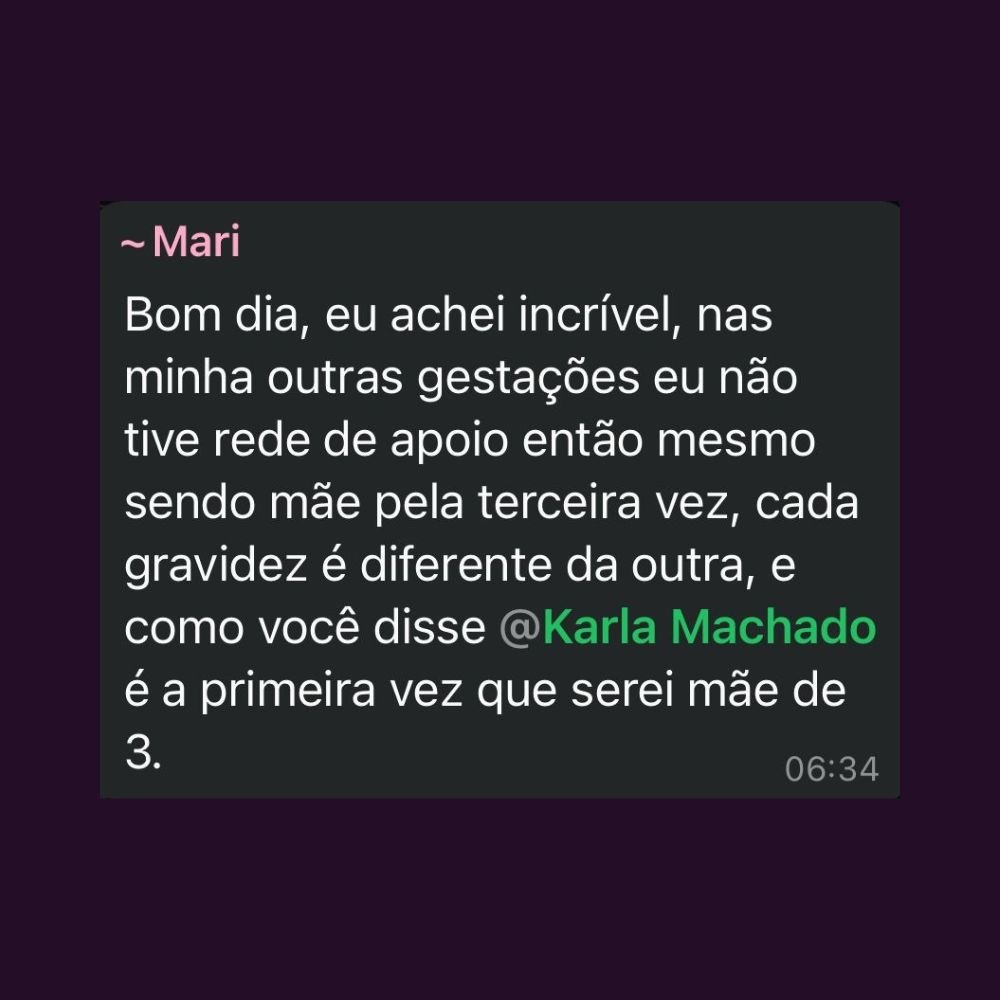 Trecho do depoimento no WhatsApp